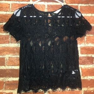 Black lace shirt